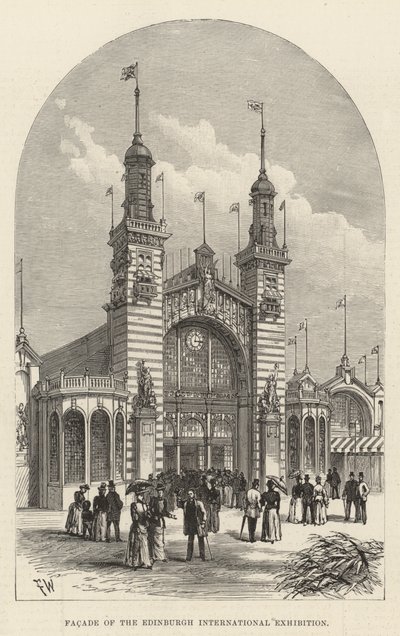 Facade of the Edinburgh International Exhibition by Frank Watkins